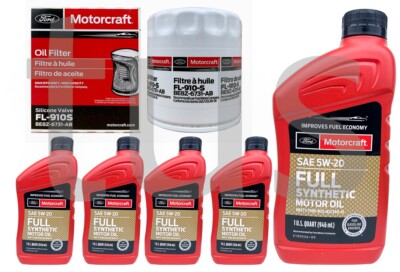 Full Synthetic Motorcraft Oil Change Kit 2013 Ford Fusion 1.6L L4 Turbocharged