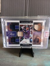 2022 Panini Three And Two Full Count Swatches Bronze Kris Bryant # 2/3