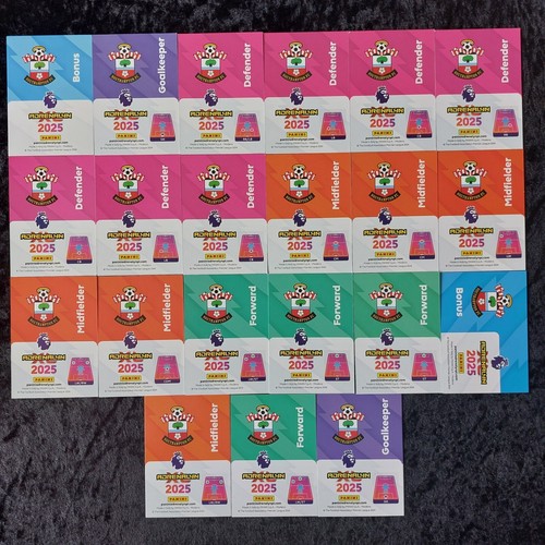 PANINI Adrenalyn XL 2025 Premier League SOUTHAMPTON Full Team Set 21 Cards - Picture 6 of 6