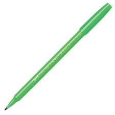 S360-111 Pentel Arts Color Pen Marker, Fine Point, Light Green Ink, Pack of 24