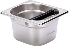 Stainless steel espresso coffee knock box for grounds, small