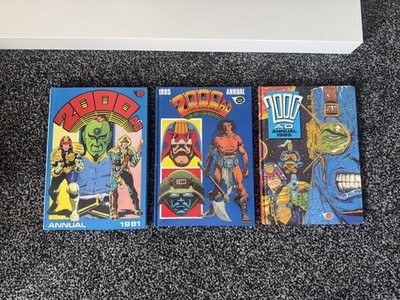 Vintage 2000AD Annuals Konvolut Judge Dredd 81 85 89 Sci Fi Comics 