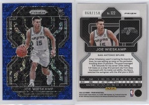 2021-22 Panini Prizm Fast Break Blue Prizm /150 Joe Wieskamp #322 Rookie RC