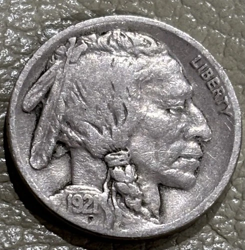 1921 Buffalo nickel, nice FINE Condition Coin no issues