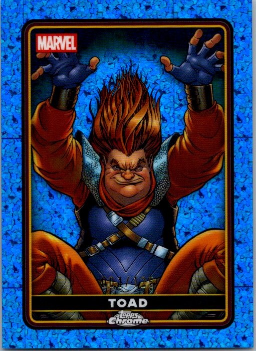 2025 Topps Chrome Marvel Deadpool #12 Toad Blue Mini-Diamonds Refractor /125