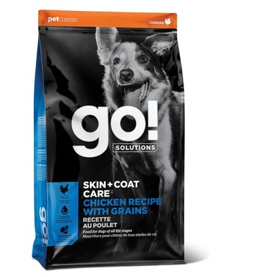 Petcurean Go Solutions Skin+Coat Care Chicken Recipe Dog Food 12Lb