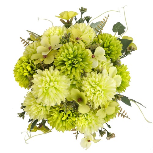 Artificial Flowers, 10Pcs Fake Flowers Silk Artificial Chrysanthemum Ball Hyd...