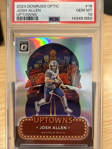 Panini Donruss Optic Uptowns Josh Allen PSA 10