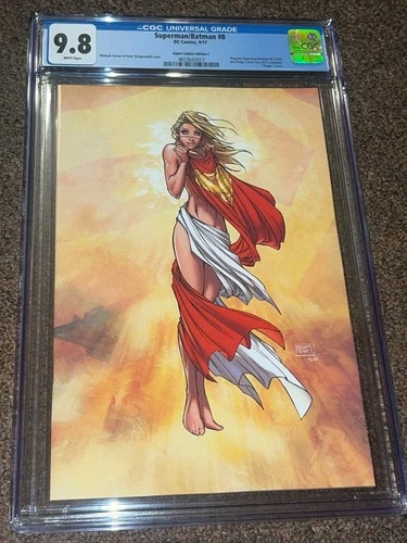 Superman Batman 8, SDCC Michael Turner Virgin Variant C, CGC Graded 9.8