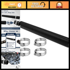 1.75 Gasoline Fuel Filler Neck Hose Replacement - 15.875 Length With 4 Clamps 1.75 Gasoline Fuel Filler Neck Hose Replacement - 15.875 Length With 4 Clamps