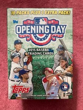 2015 Topps Opening Day Baseball Blaster Box - Look for Relic and Autograph Cards