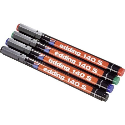 140 S Permanentfilz 4er Etui mehrfarbig runde Spitze, 3mm zum Schreiben...