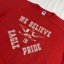 Vintage 80s 90s Boston College BC Russell Athletic Made In USA T Shirt XL