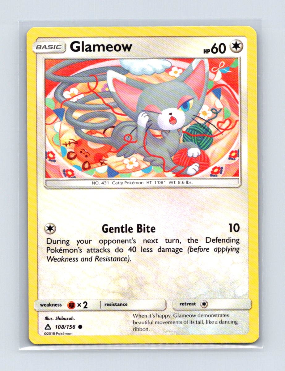 Glameow 108/156 Common Ultra Prism Pokemon Lightly Played