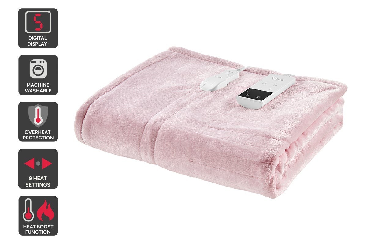 Fleece Blanket Pink Heated Throw Pink Heated Throw Blanket Argos