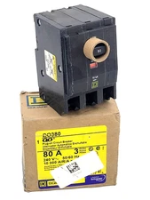 QO380 Square D 80 Amp 240 Volt Circuit Breaker - Next Day Option - New