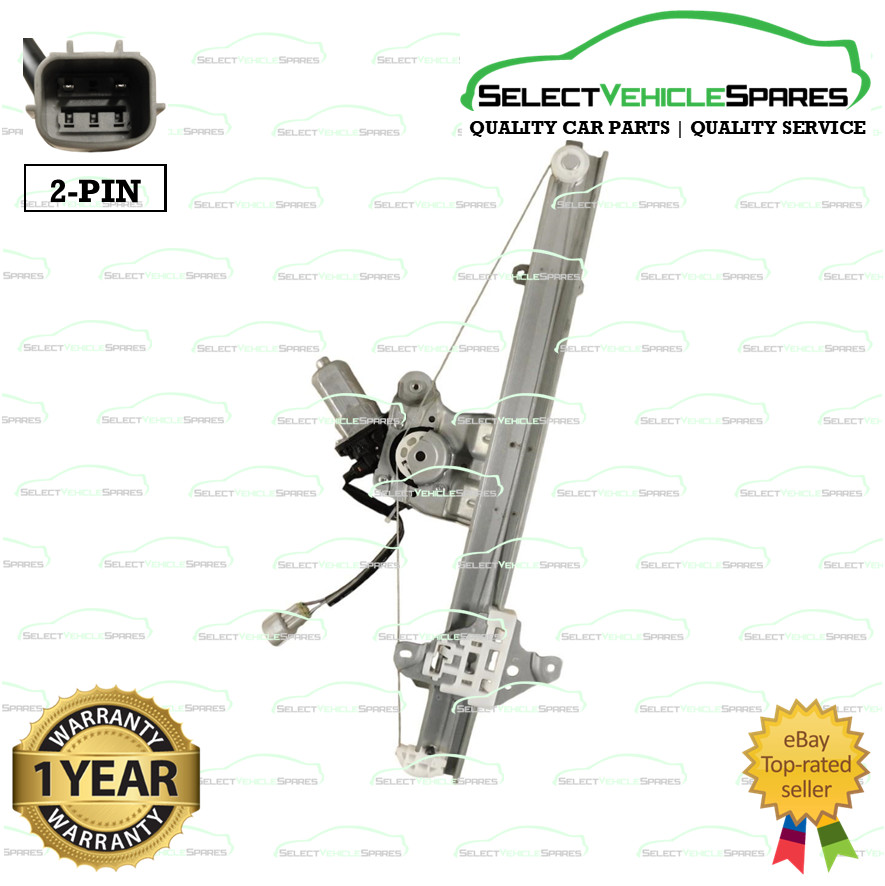 NEW NISSAN LEAF MK2 LEFT FRONT WINDOW REGULATOR & MOTOR 2018-2025 (RHD/2-PIN)