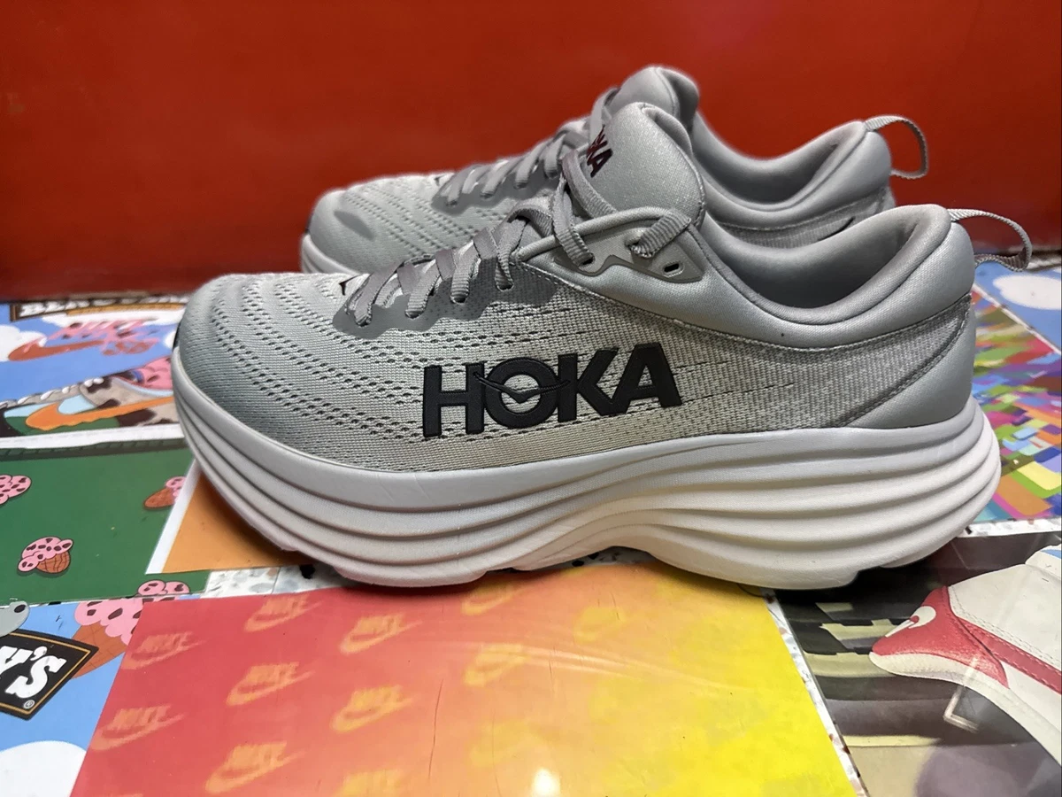 Hoka One One Bondi 8 Men\'s Size 10 2E Sharkskin Gray Running Shoes Cushioned Amazon.com | HOKA ONE ONE Bondi 8 Mens Shoes Size 12, Color  main image 2
