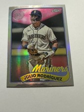 2024 Topps Chrome - 1989 Topps Baseball Julio Rodriguez Silver Refractor #89CB-6