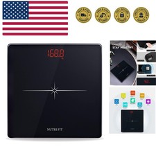 Digital Scale for Body Weight, Precision Bathroom Weighing Scale Step-On Tech...