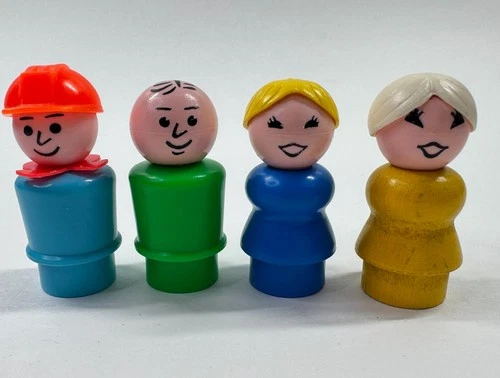 Vintage Fisher Price Little People Family Figures Lot 1970s