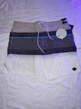Rip Curl Rapture Stripe Lay Day Men  s Boardshorts Grey Size 36 New