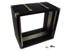 PROCRAFT 12U 12" Deep Rack Case in Black Carpet Wrap - Top Handles w/ Rack Screw