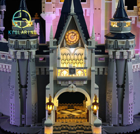 LED Light Kit for Disney Castle - Compatible with LEGO&reg; 71040 Set (Remote)