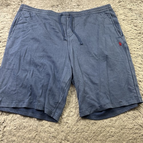 Polo Ralph Lauren Spa Terry Shorts Mens 4XLT Blue Lightweight Fleece