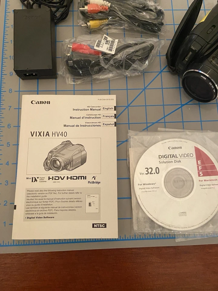 Canon HV40 High Definition DV Camcorder. Apple Thunderbolt 2 & 3 Included - Image 3 of 4