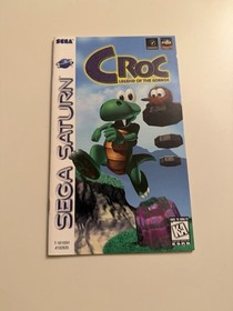 Croc: Legend of the Gobbos (Sega Saturn, 1997) Disc & Manual Only T&W