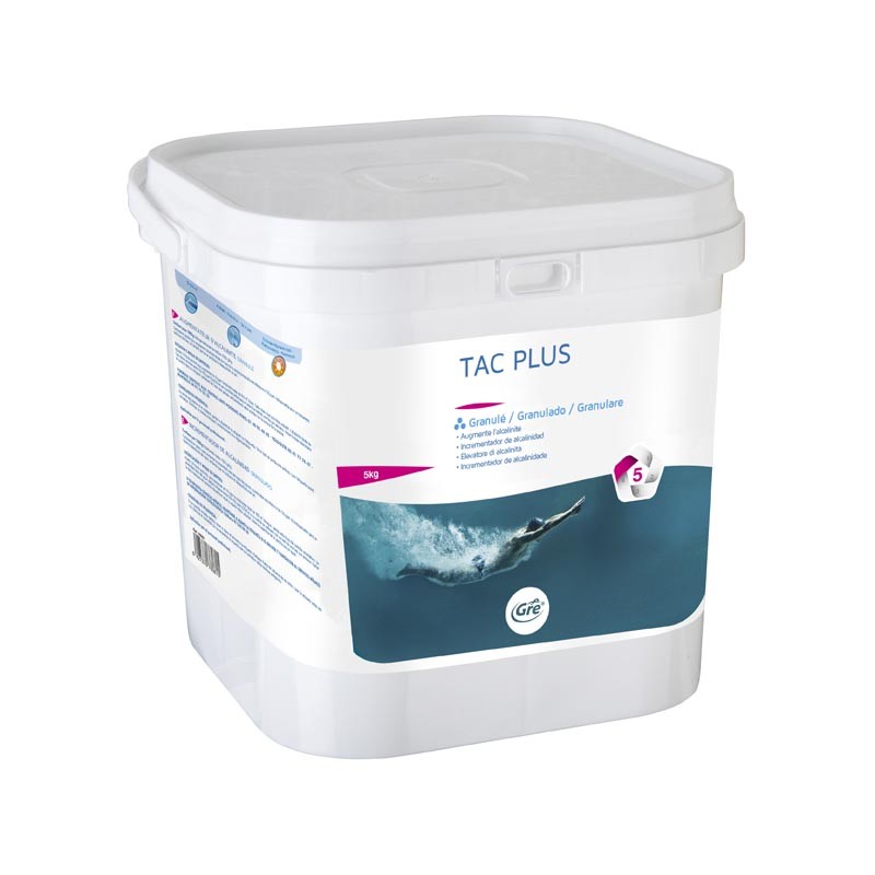 GRE TAC PLUS CORRECTOR/ELEVADOR ALCALINIDAD 5KG PISCINA MANTENIMIENTO LIMPIEZA