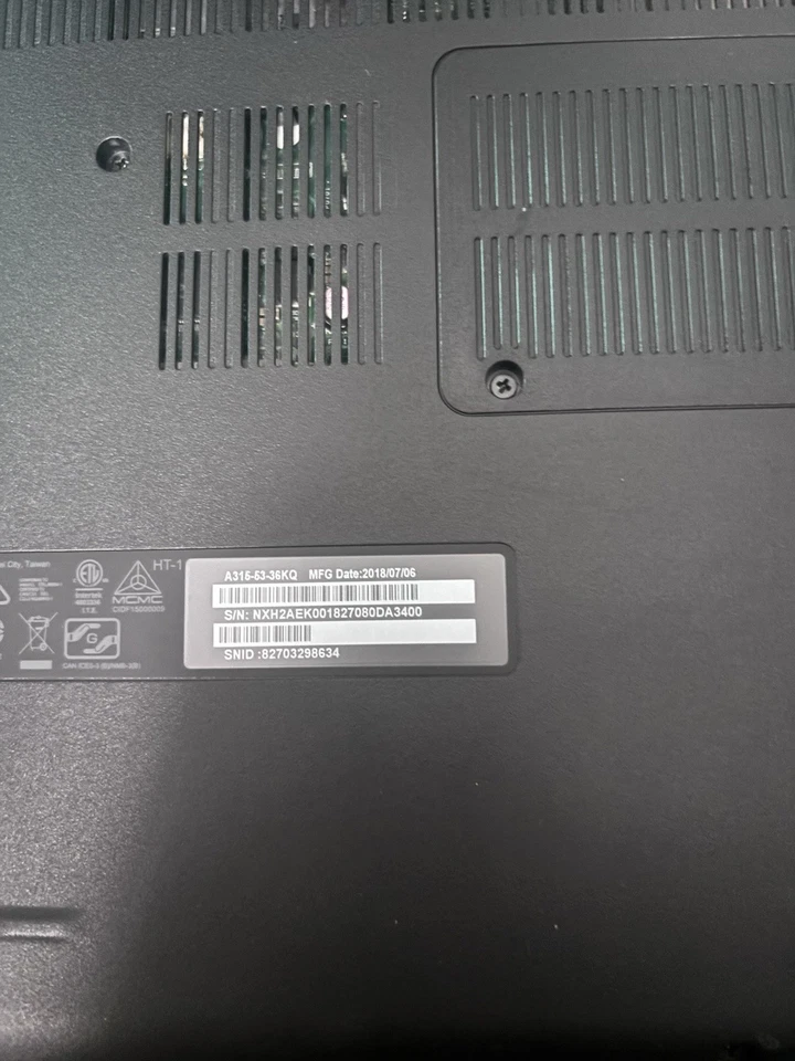 Acer Laptop With Cannon Printer - Image 3 of 4