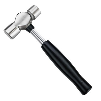 Artesia Tool 6 Inch Mini Ball Peen Hammer| 4 Oz | Rubberized Silver, Black 