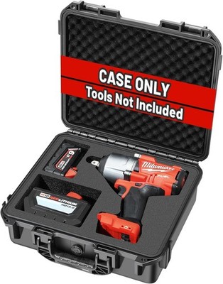 Waterproof Hard Case Tool Box for Milwaukee M18 Impact & Torque Wrench/ Battery