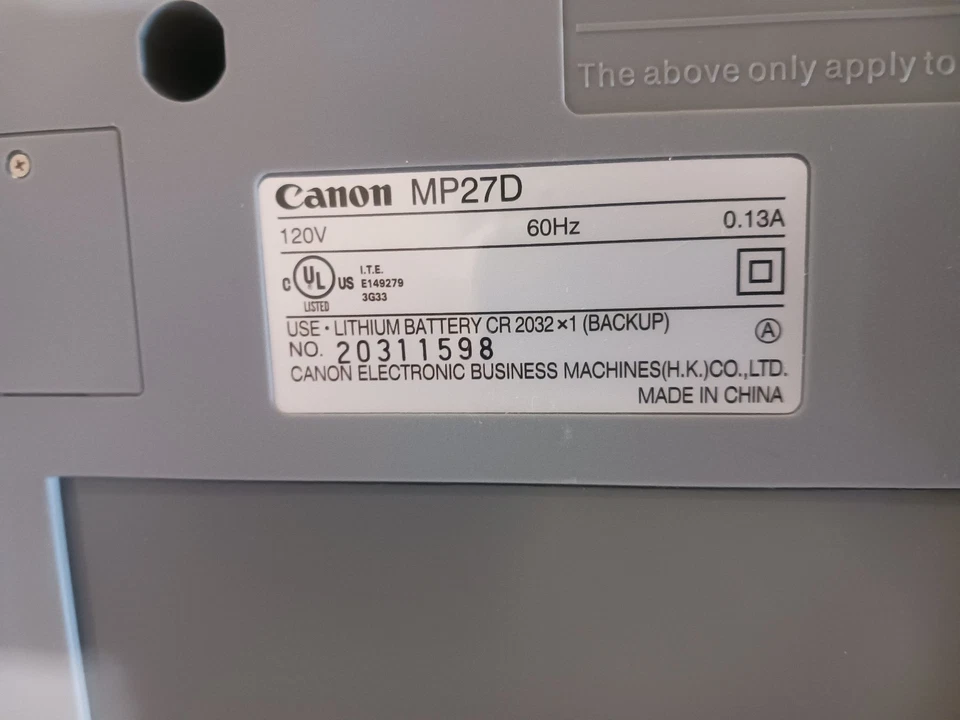 Calculadora de impresión de cañón vintage usada ¡MÁS! Foto 3 de 4