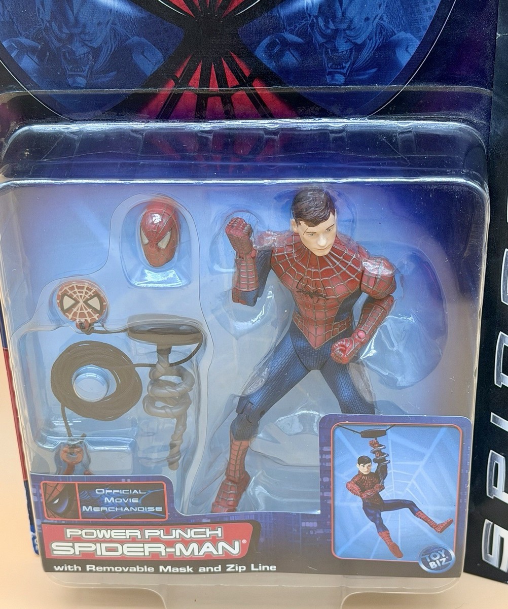 2002 Toy Biz Marvel Spider-Man Movie Power Punch Spider-Man Action