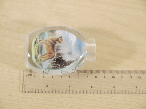 Vintage Chinese Snuff Bottle Inside Hand Painted Dog Nova Scotia Retreiver - Picture 7 of 8