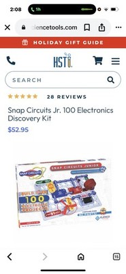 Snap Circuits Jr. SC-100 Electronics Discovery Kit New And Unopened