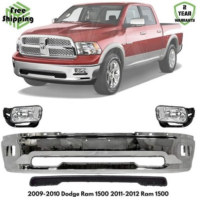 Front Bumper Chrome Kit For 2009-2010 Dodge Ram 1500 & 2011-2012 Ram 1500
