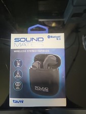 Sound Mate Wireless Ear Buds Blue Tooth 5.0 Tzumi D1