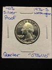 1976 S Washington Quarter Bicentennial 40% Silver “0726110” Proof