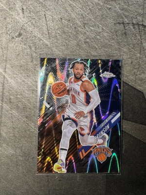 2025-2026 Jalen Brunson   Go Time Wave Refractor SSP Case Hit | Topps Chrome NBA