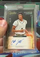 2025-26 Panini Signature Series Caleb Holt Hardwood Graphs Auto /25 - 5 Star!!