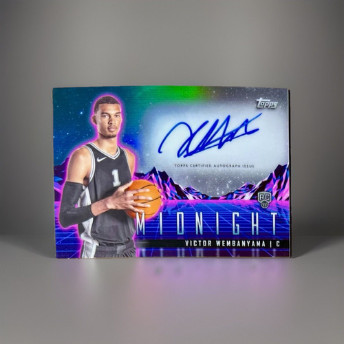 2023-24 Topps Midnight VICTOR WEMBANYAMA Rookie Horizon RC AUTO NBA Hot Pack - Picture 1 of 2