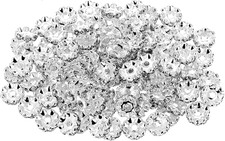 100 Pcs 12Mm Rhinestone Spacer Beads for Jewelry Making for Pens Rondelle Spaced