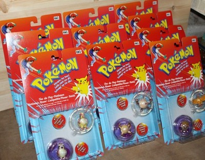 (BE0232) 10x Hasbro Pokémon Battle Figures 2-pack 1999 Rarität