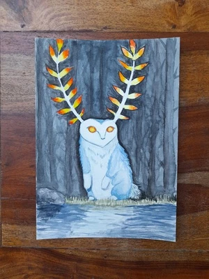 Peinture aquarelle d'un Rumy (Zelda) - Photo 1/2