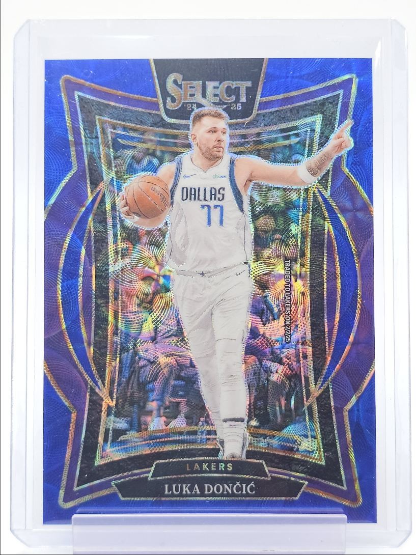 LUKA DONCIC 2024-25 SELECT CONCOURSE BLUE SCOPE PRIZM LAKERS /249 Q6069