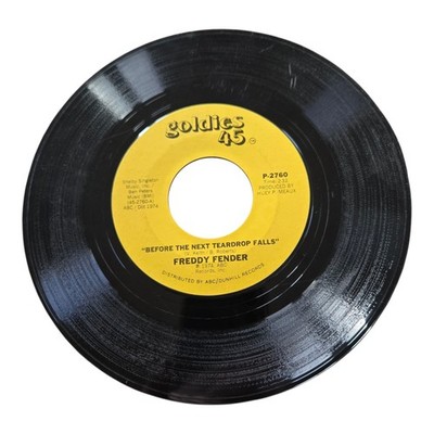 Freddy Fender Before The Next Teardrop Falls / Waiting For Your Love 45 Vinyl
